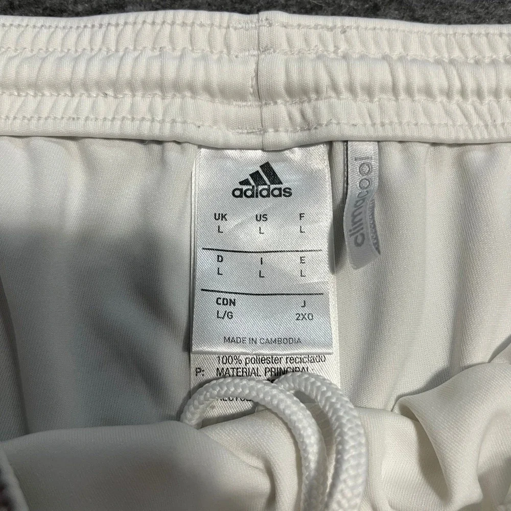 Adidas FC Bayern Munich Soccer Shorts Mens Large White Red Climacool Bundesliga